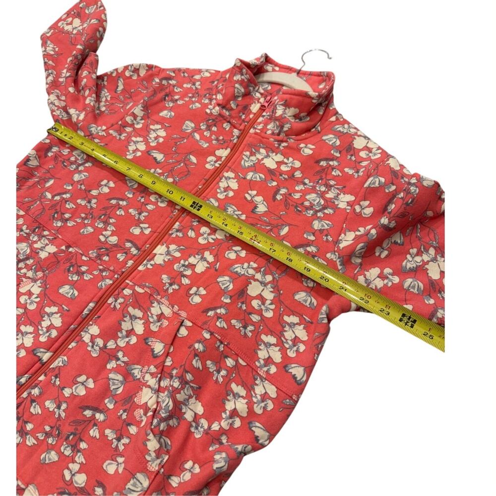 Vtg Long Full Zip Floral Candy Pink Robe M Lounger Housecoat Mumu Retro Granny - Picture 9 of 11